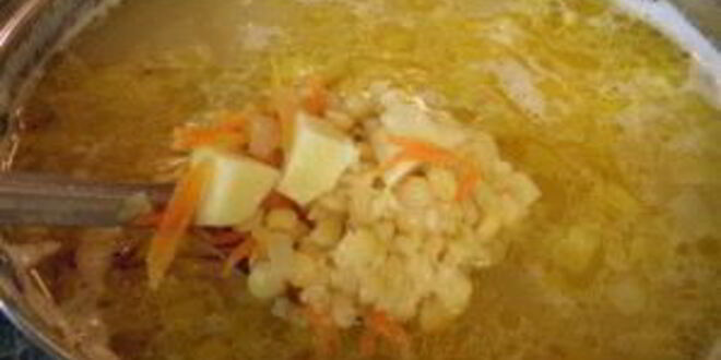 Рецепт постного горохового супа