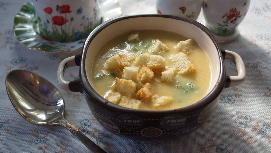 Рецепт супа горохового с гренками