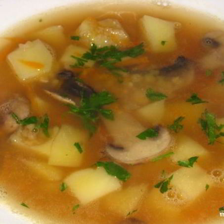 Рецепт Супа горохового с грибами