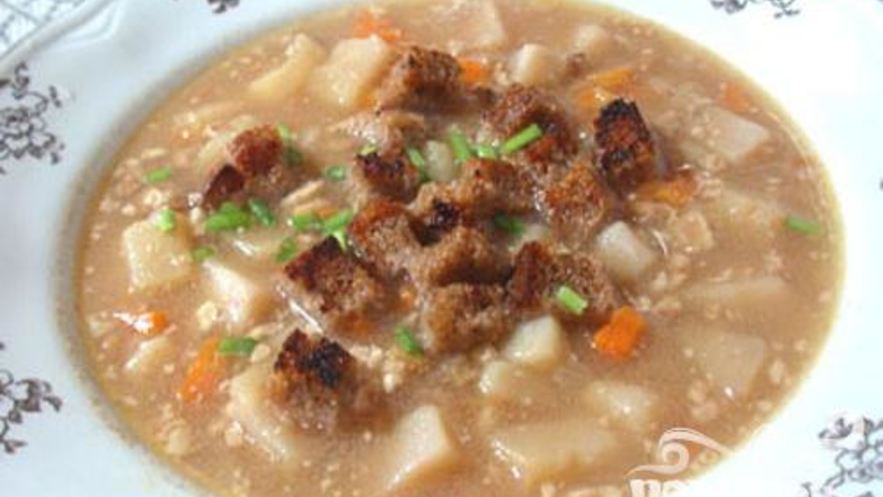 Рецепт супа горохового с орехами