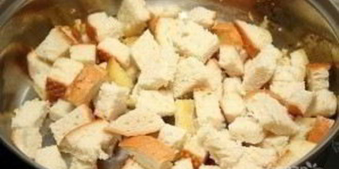 Рецепт супа горохового с сухариками