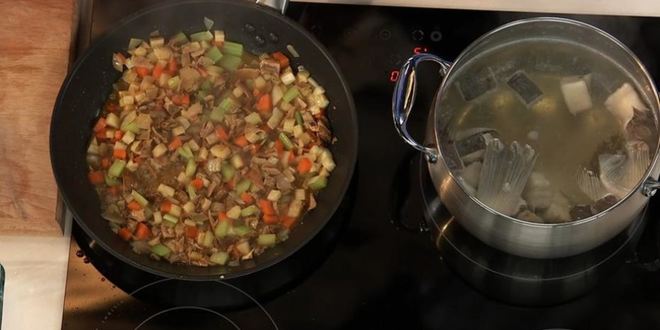 Рецепт супа из камбалы с рисом и горохом