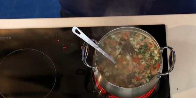 Рецепт супа из камбалы с рисом и горохом