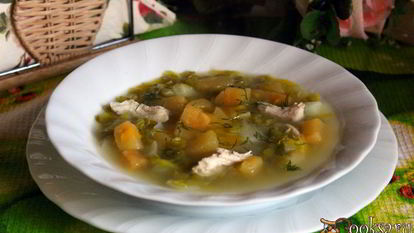 Рецепт Супа из зеленого гороха с репой