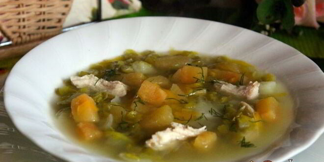 Рецепт супа из зеленого гороха с репой