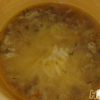Рецепт Гречневого супа с сыром и яичными хлопьями