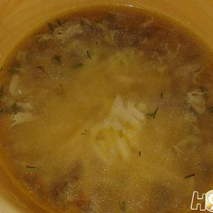 Рецепт Гречневого супа с сыром и яичными хлопьями