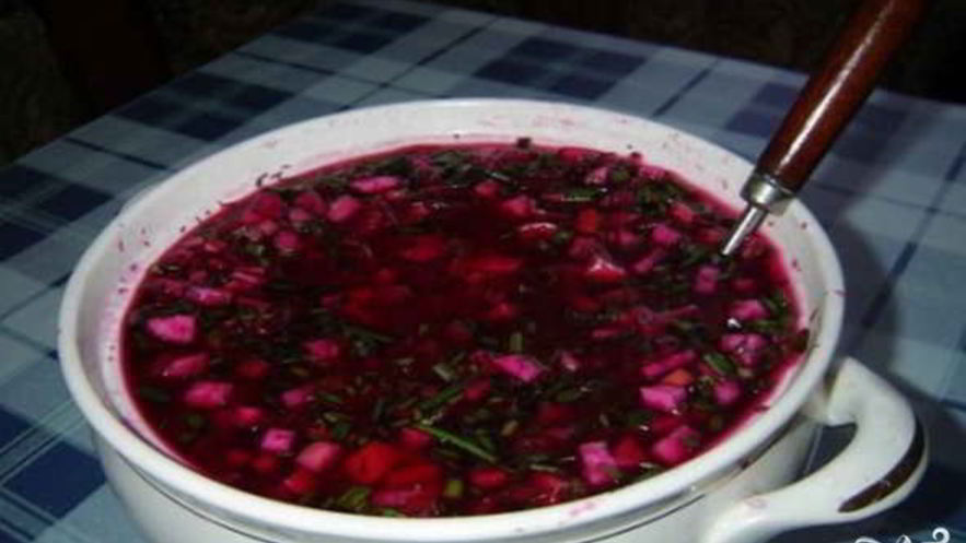 Рецепт холодника из свеклы на воде