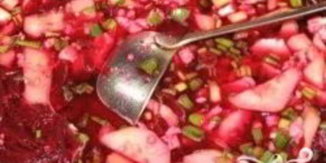 Рецепт холодника из свеклы на воде