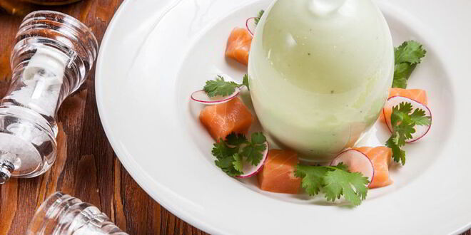 Рецепт холодного йогуртового супа из авокадо