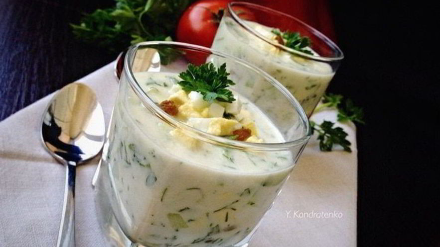 Рецепт холодного йогуртового супа