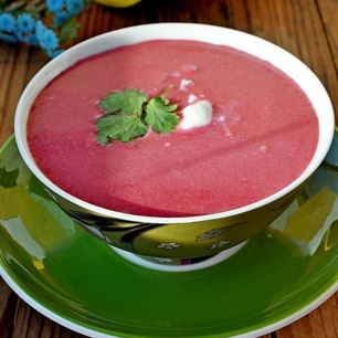 Рецепт Холодного кокосового супа со свеклой