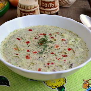 Рецепт Холодного огуречного супа