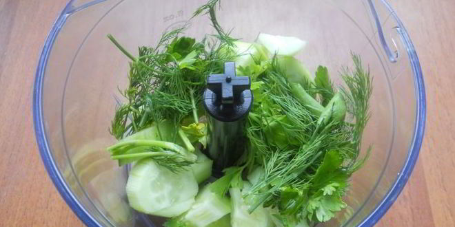 Рецепт холодного огуречного супа