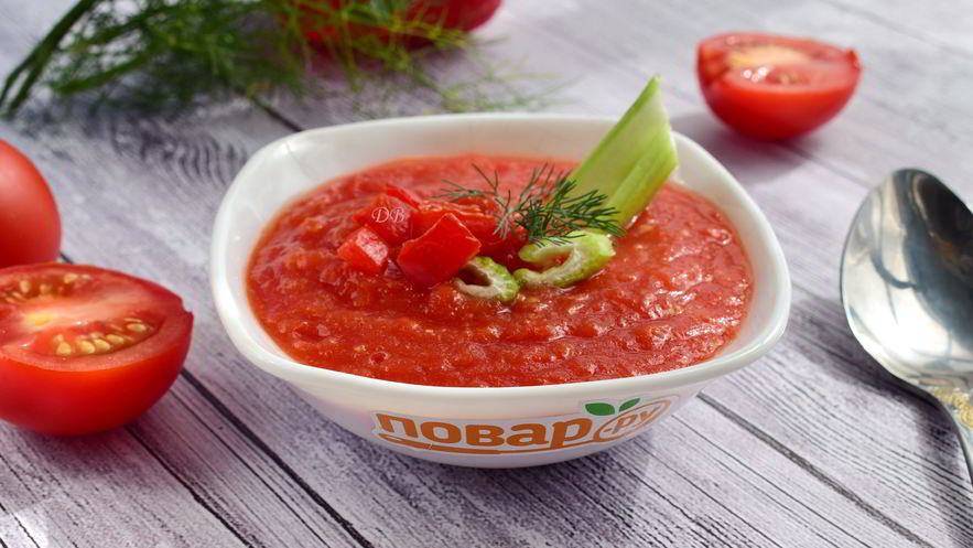 Рецепт холодного супа гаспачо