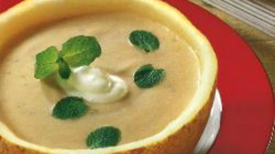 Рецепт холодного супа из дыни с бататом