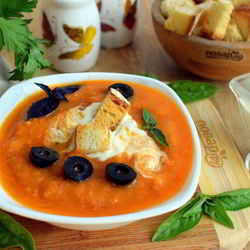 Рецепт Холодного супа из кабачковой икры