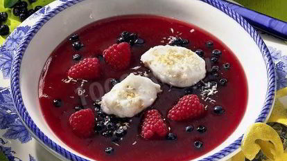 Рецепт Холодного супа из малины