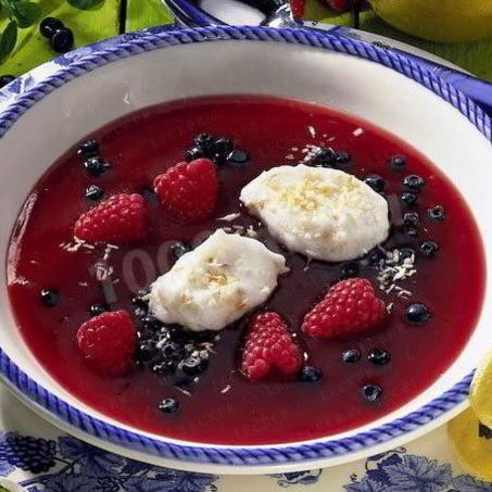 Рецепт Холодного супа из малины