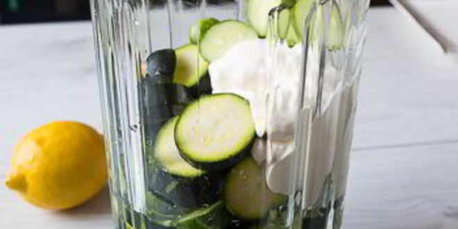 Рецепт холодного супа из огурца и цуккини