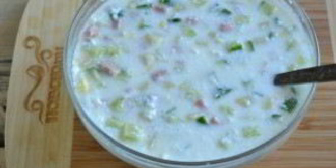 Рецепт холодного супа на кефире