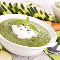 Рецепт Холодного супа-пюре из кабачков