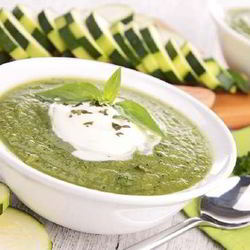 Рецепт Холодного супа-пюре из кабачков