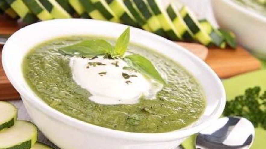 Рецепт холодного супа-пюре из кабачков