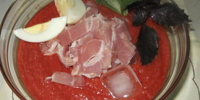 Рецепт холодного супа сальморехо по-испански