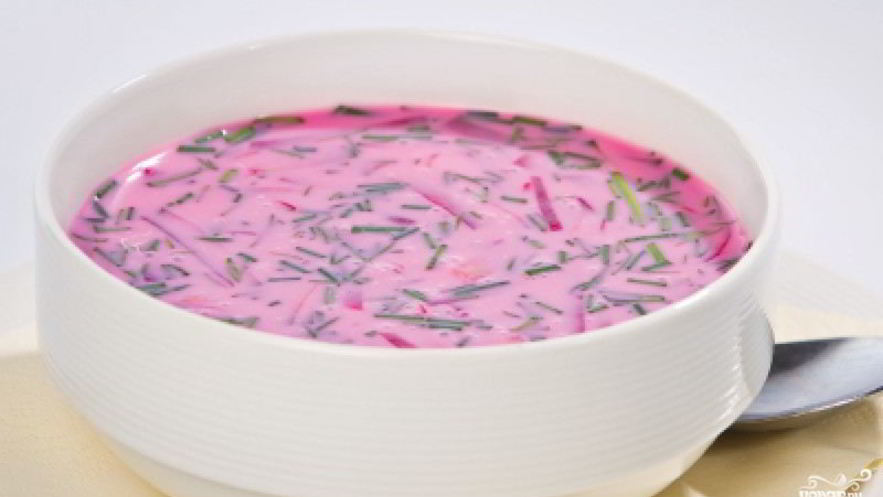 Рецепт холодного свекольного супа