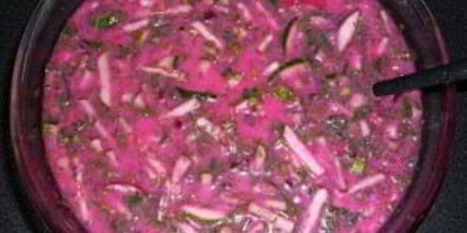 Рецепт холодного свекольного супа