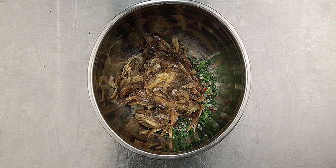 Рецепт китайского холодного супа из баклажанов