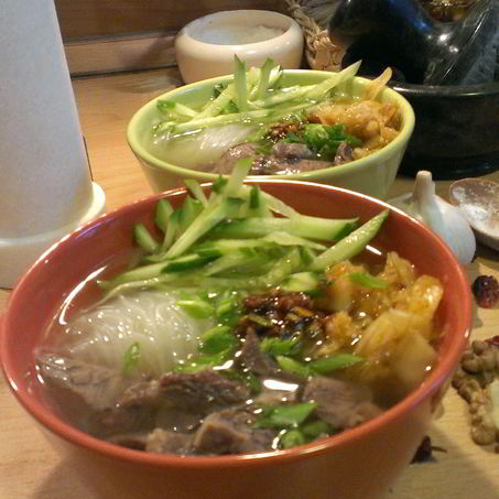 Рецепт Острого супа кукси с кимчи