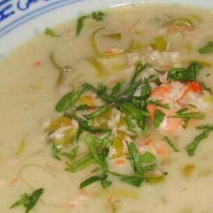 Рецепт Освежающего летнего холодного супа Frutti di mare