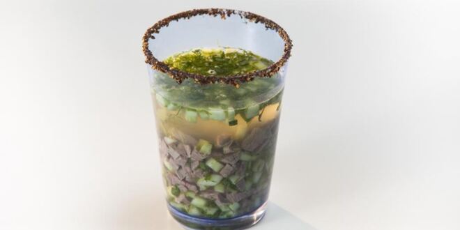 Рецепт похмельного холодного супа с бараниной