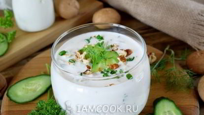 Рецепт Супа Таратор с йогуртом
