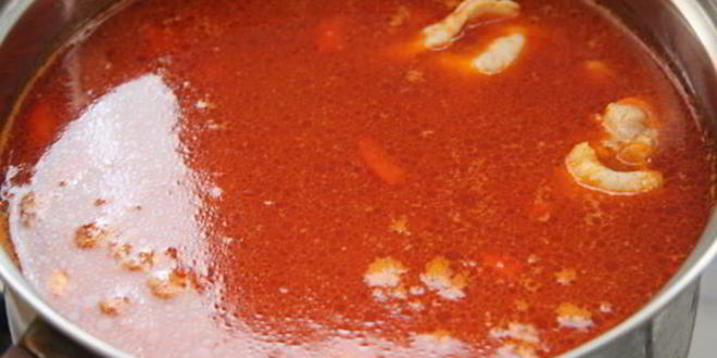 Рецепт куриного томатного супа с перцем и кукурузой