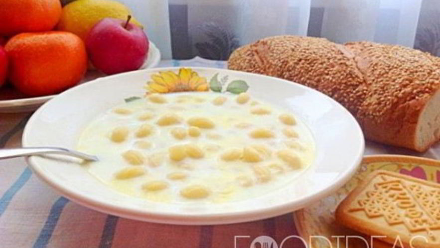 Рецепт молочного супа с клецками