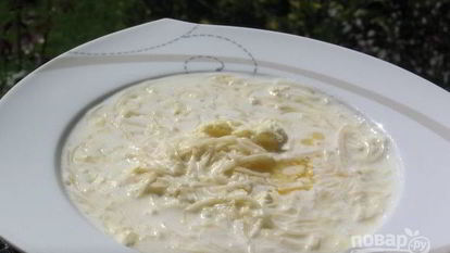Рецепт Молочного супа с лапшой