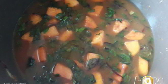 Рецепт мясных куббэ в кислом супе