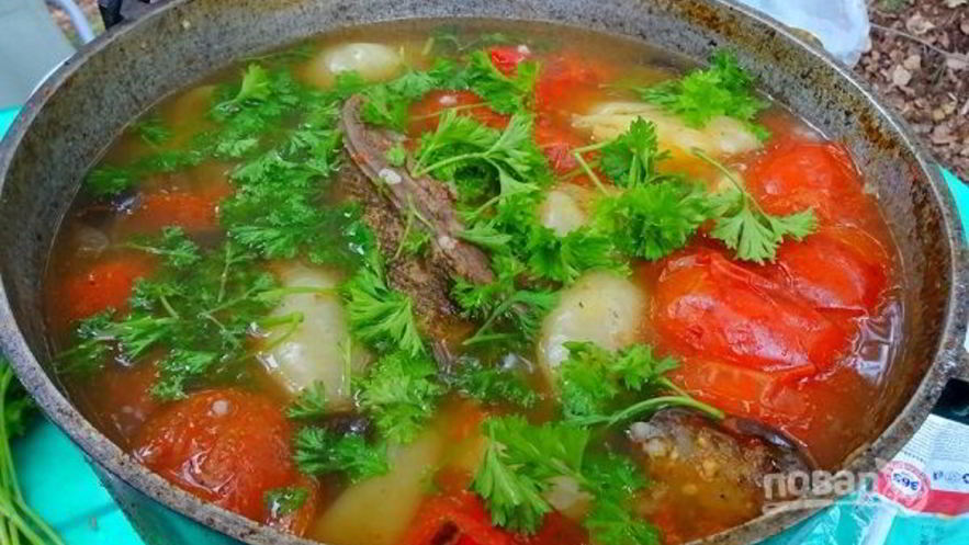 Рецепт охотничьего шулюма из дичи