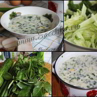 Рецепт Окрошки деревенской