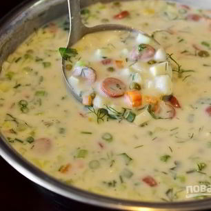 Рецепт Окрошки классической на кефире