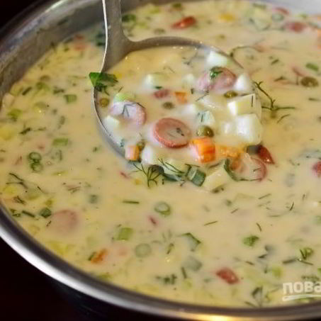 Рецепт Окрошки классической на кефире