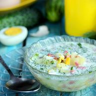 Рецепт Окрошки классической с колбасой на воде