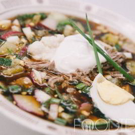 Рецепт Окрошки мясной