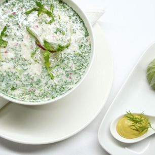 Рецепт Окрошки на айране