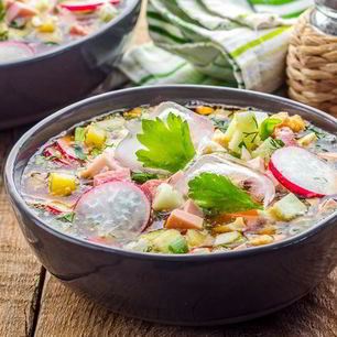 Рецепт Окрошки на квасе классическая