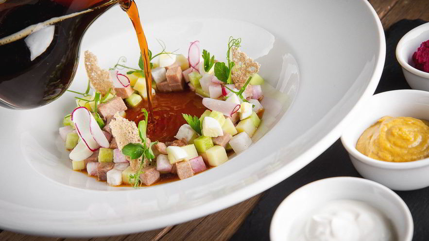 Рецепт окрошки на квасе