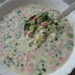 Рецепт Окрошки на лимонной кислоте